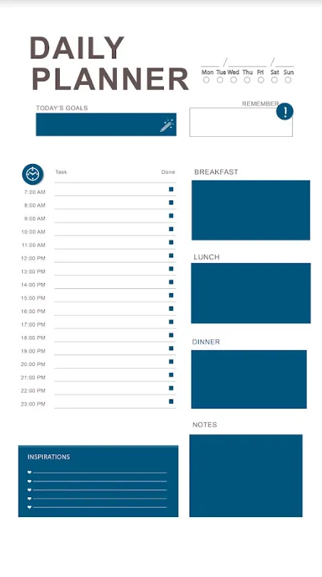 2024 academic planner study plan template 