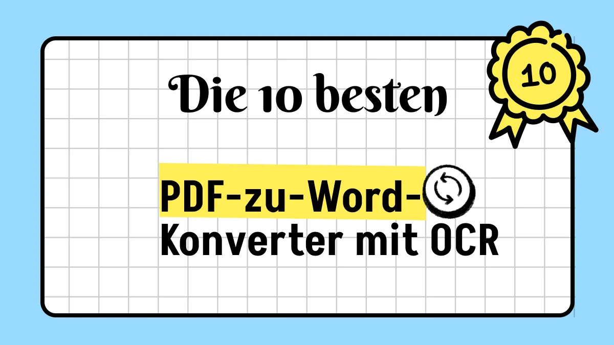 Top 10 PDF-zu-Word-Konverter mit OCR im Jahr 2024