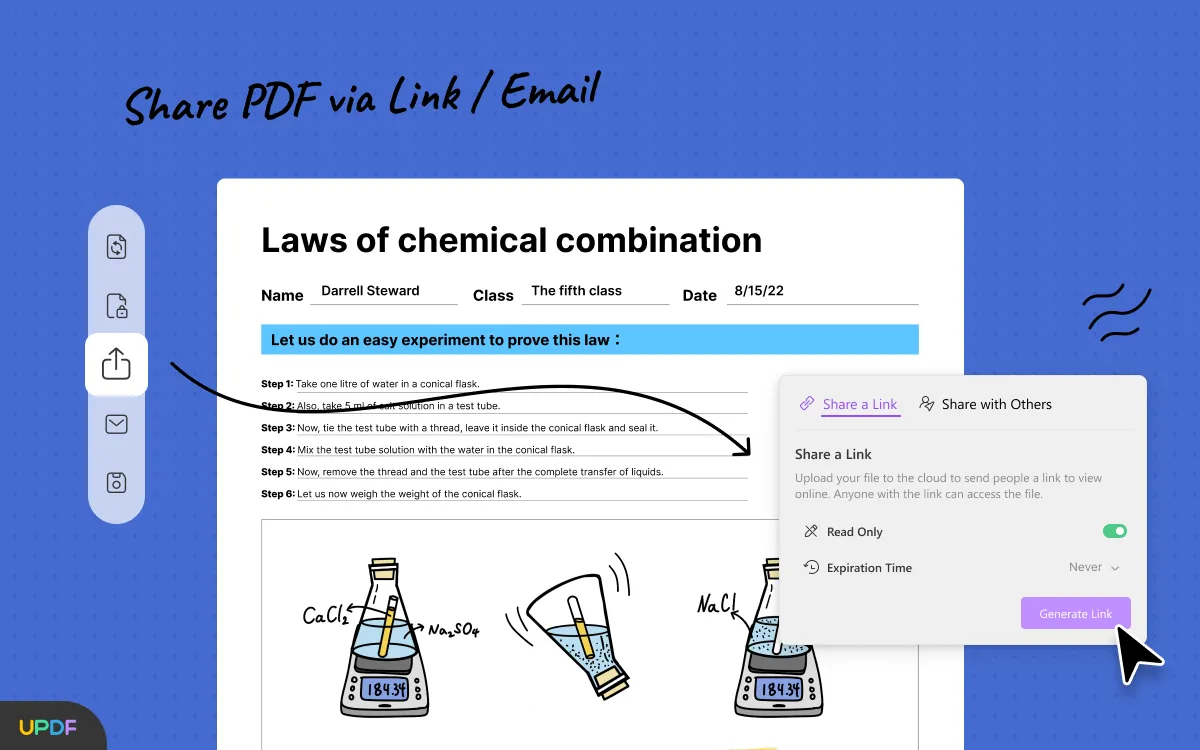 insert pdf into excel share with link