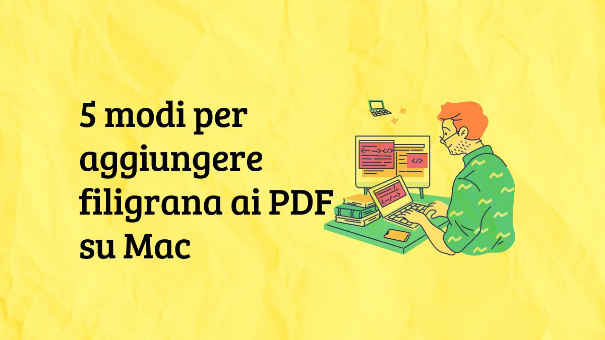 5 modi per aggiungere filigrana a PDF su Mac (macOS 14 incluso)