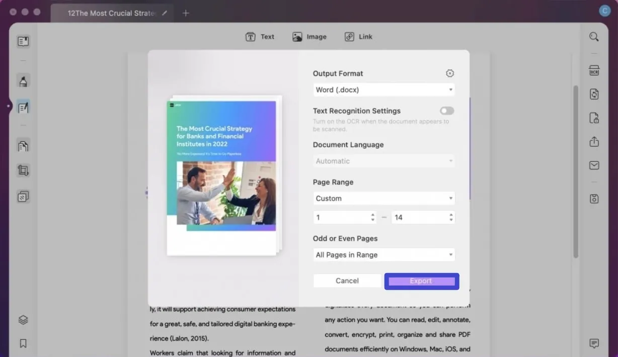 convertir pdf en word gratuitement sur Mac