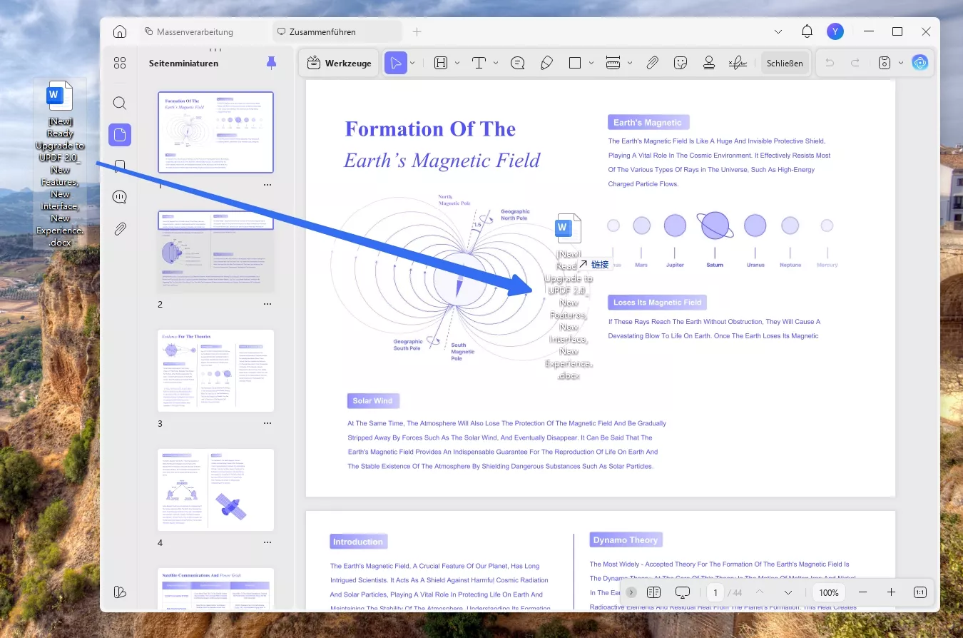 Rich Text durch Ziehen und Ablegen zu PDF hinzufügen