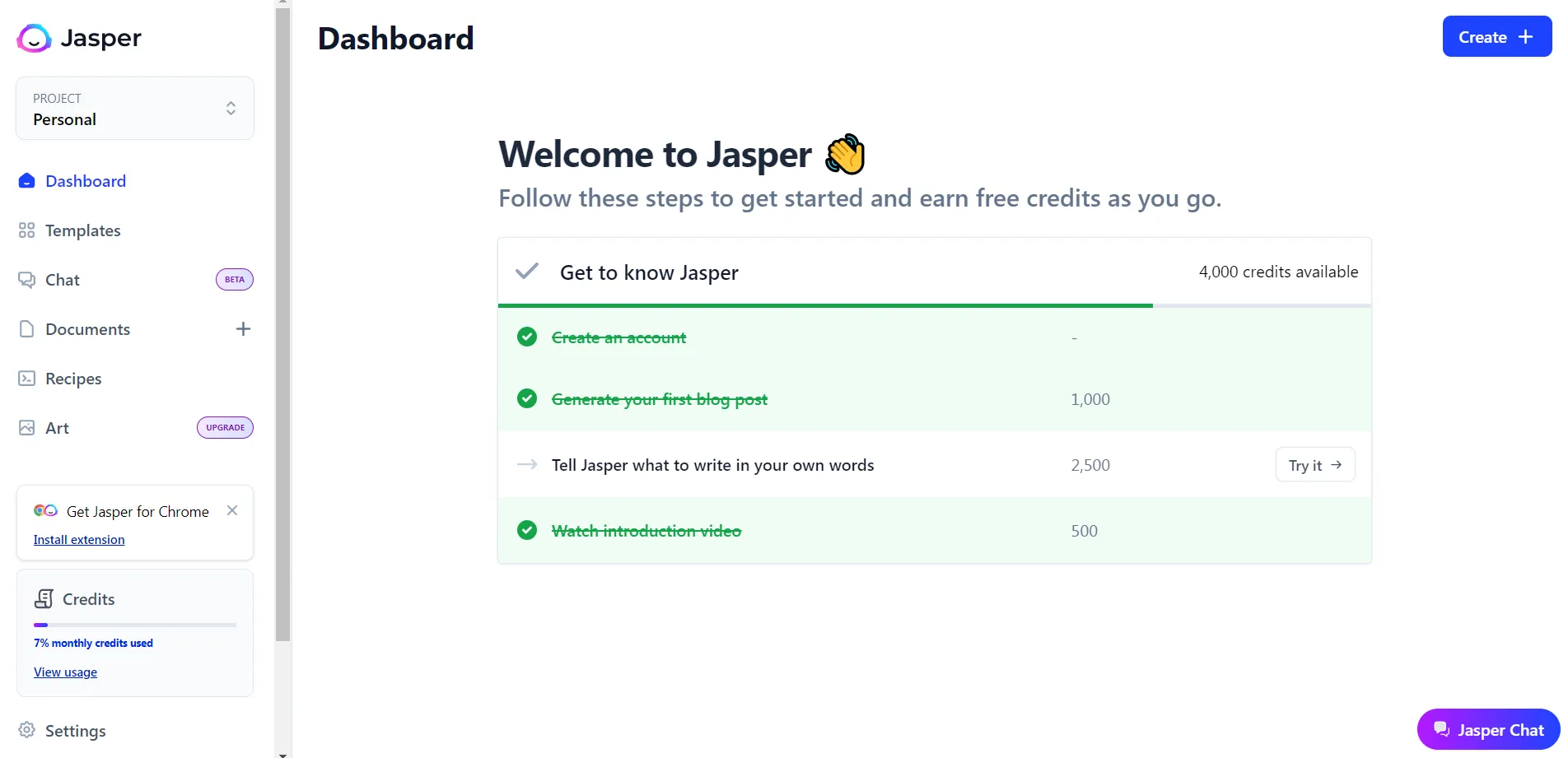 Jasper - ai 텍스트 생성기