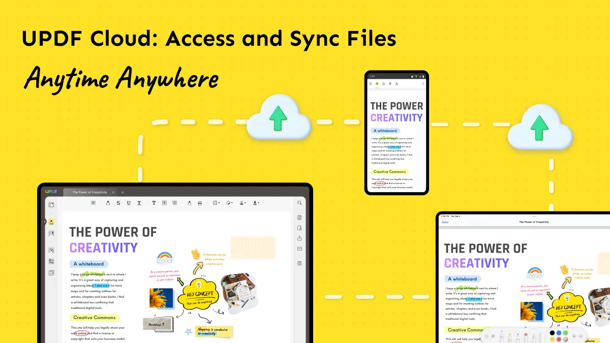 updf cloud sync files