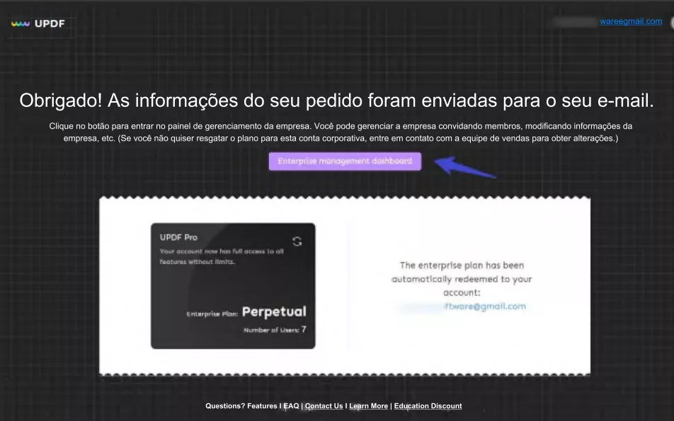 Painel do Plano Empresarial