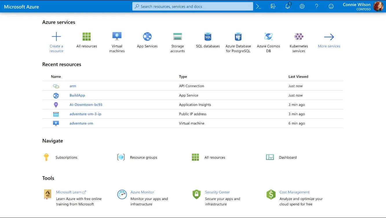 azure cloud storage app