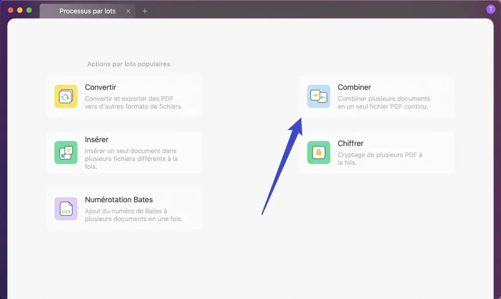 combiner des pdf mac