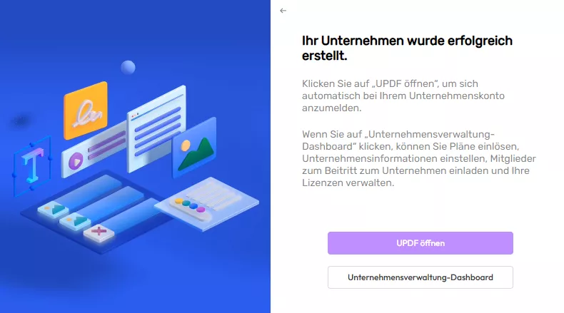 UPDF Unternehmensplan benutzerhandbuch