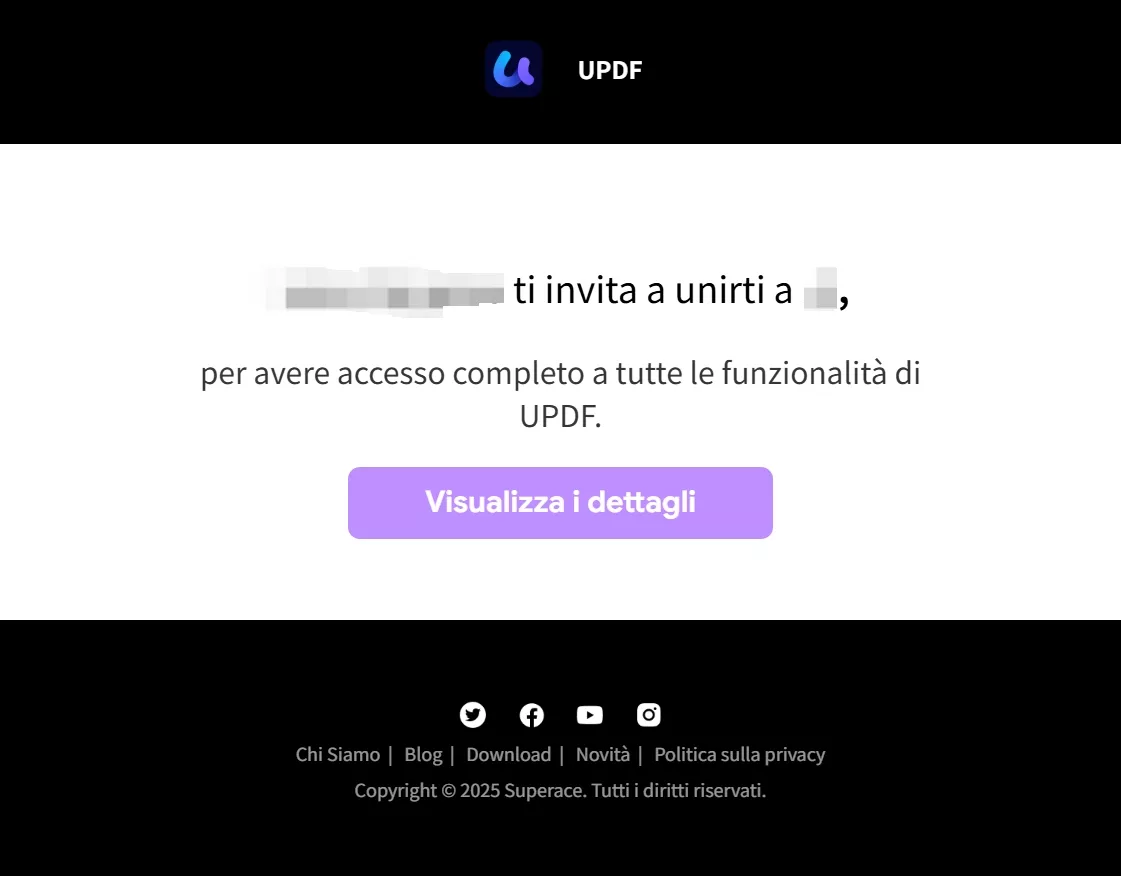 unirsi al piano aziendale updf