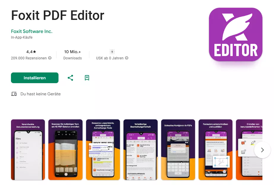 Foxit PDF Reader Android