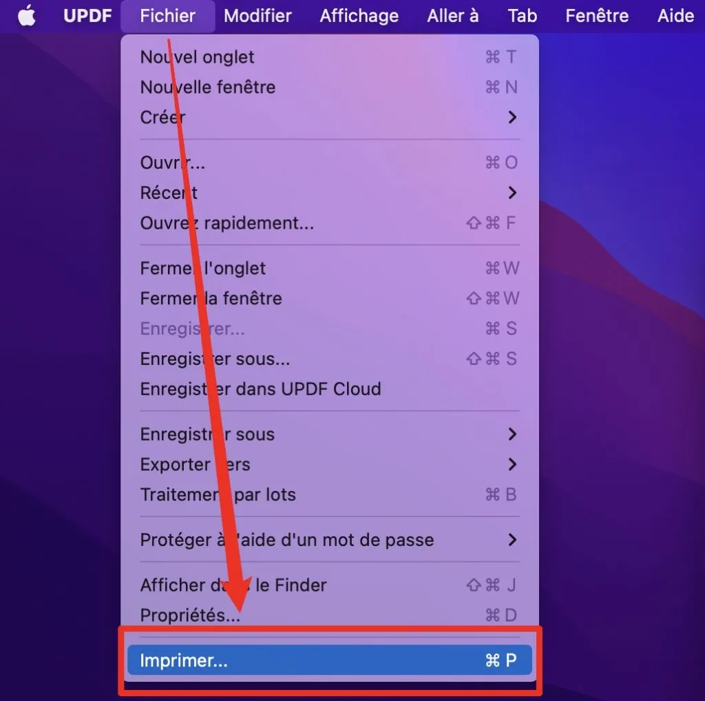 imprimer en pdf mac gratuit