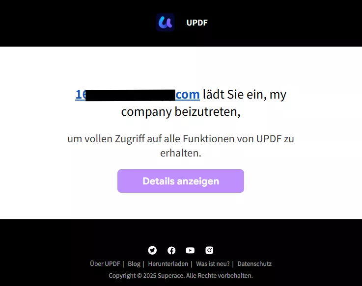 updf unternehmen beitreten