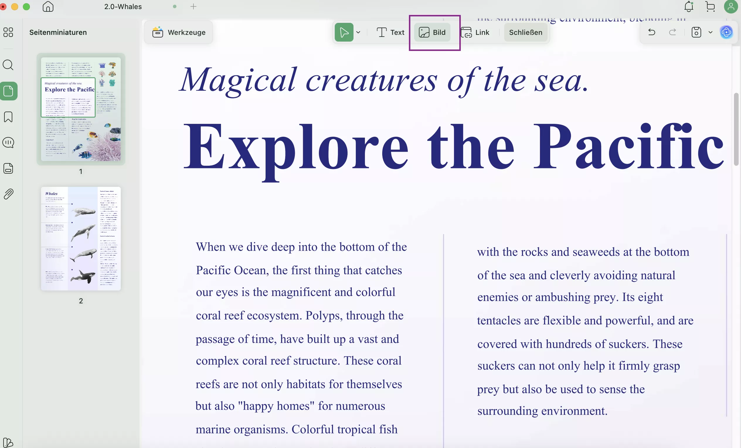Bild in PDF einfügen UPDF Mac