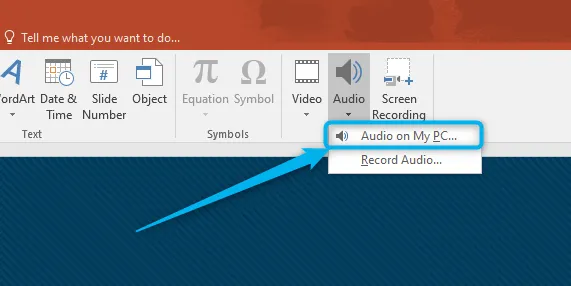 add audio from pc