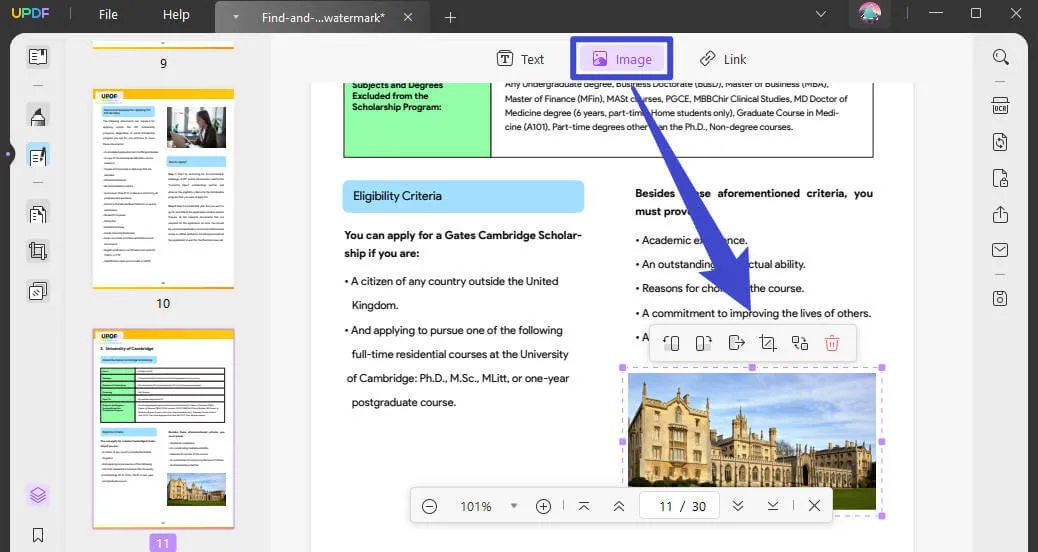 add image to pdf online edit image