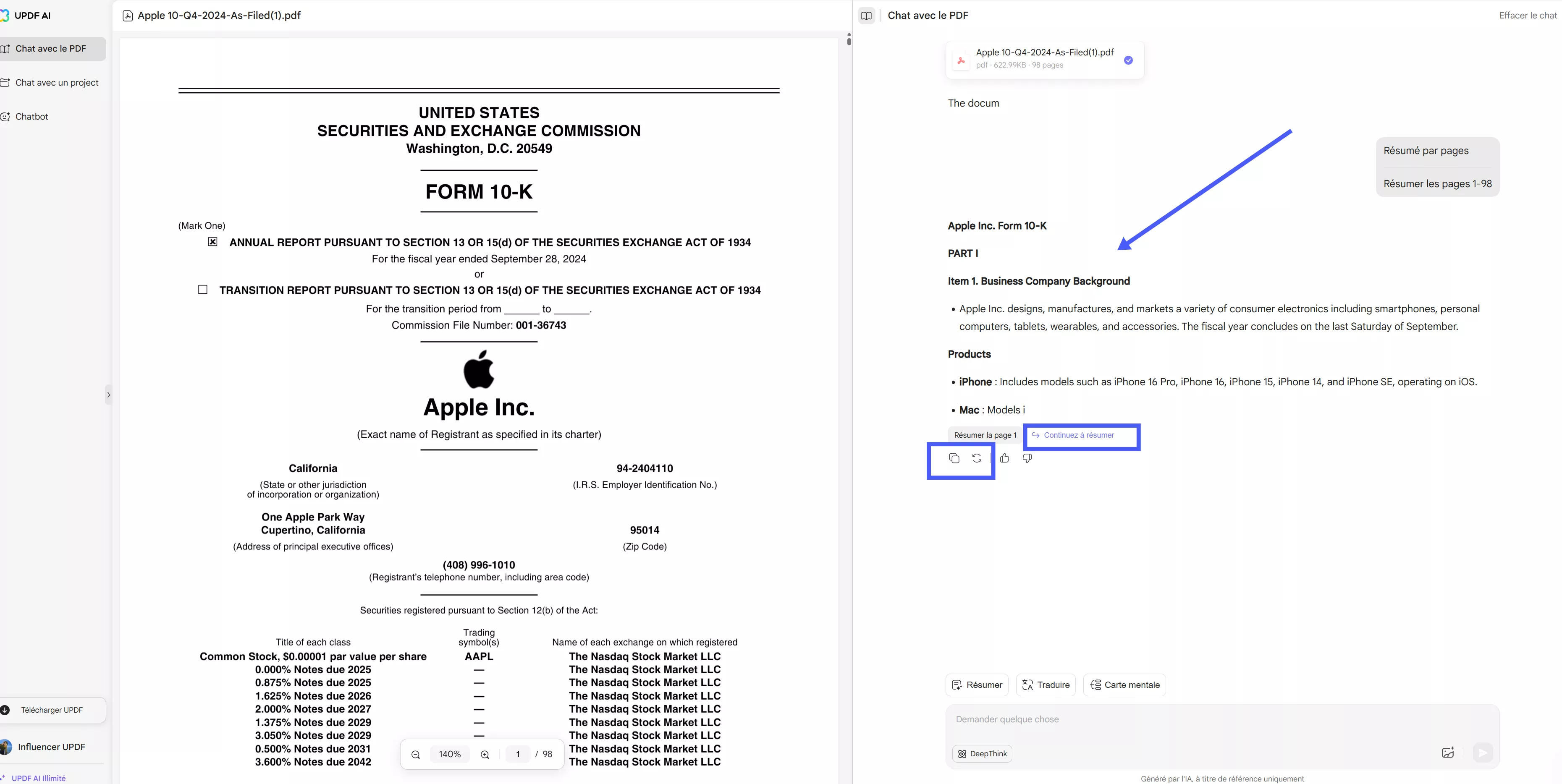 copy summary to device clipboard