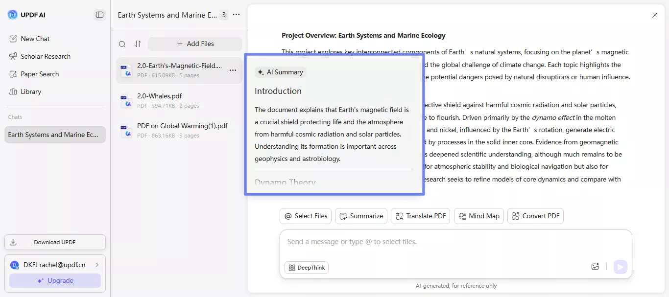hit enter to get an overview