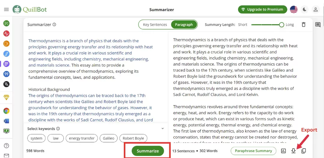 Quillbot PDF 요약 도구