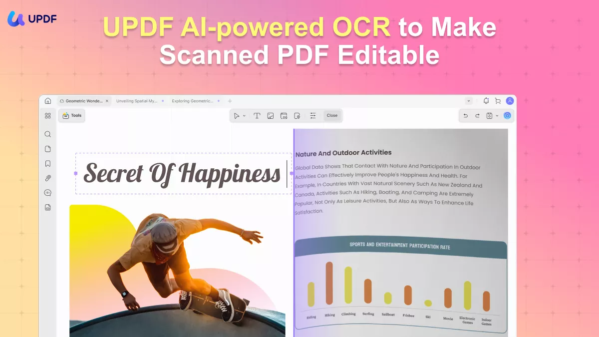 updf ocr pdf's