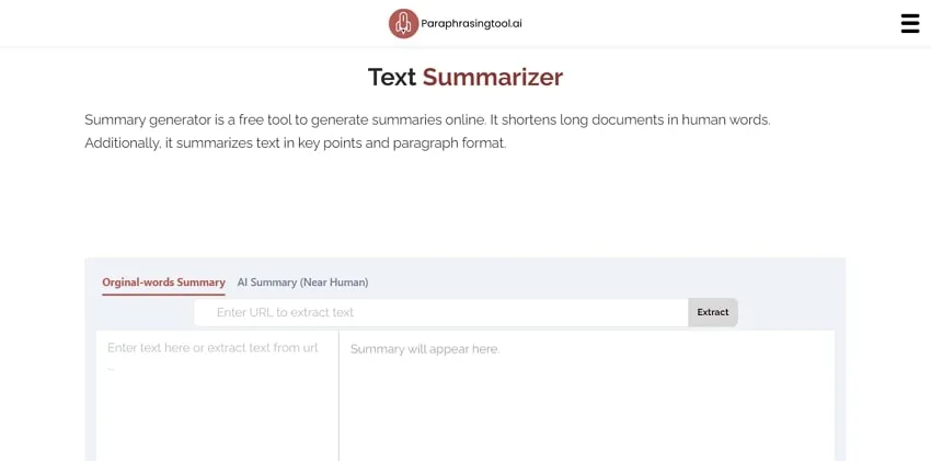 paraphrasingtool.ai app per riassunto online