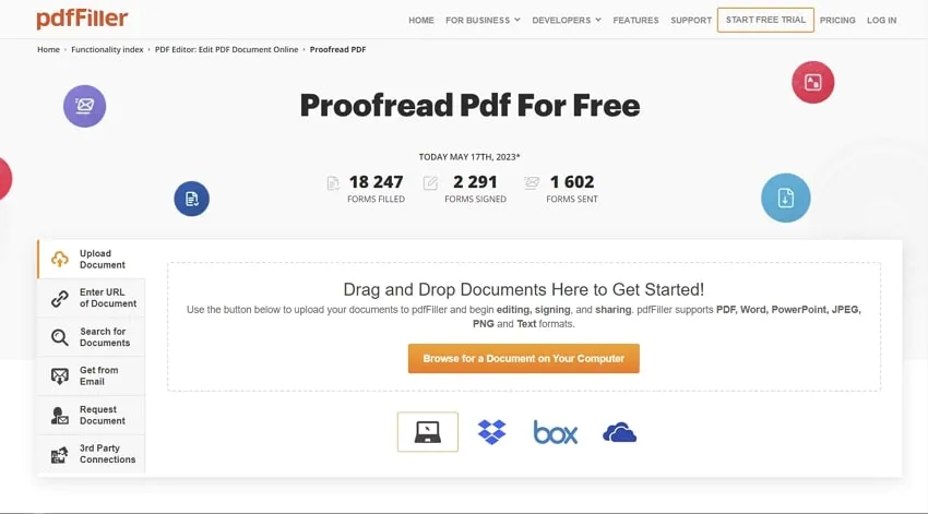 pdffiller ai pdf proofreading online