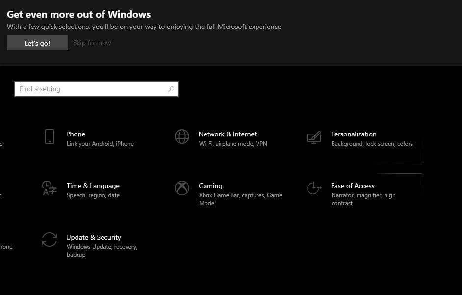 Windows 10 바탕 화면 아이콘 고정은Windows 개인 설정 옵션