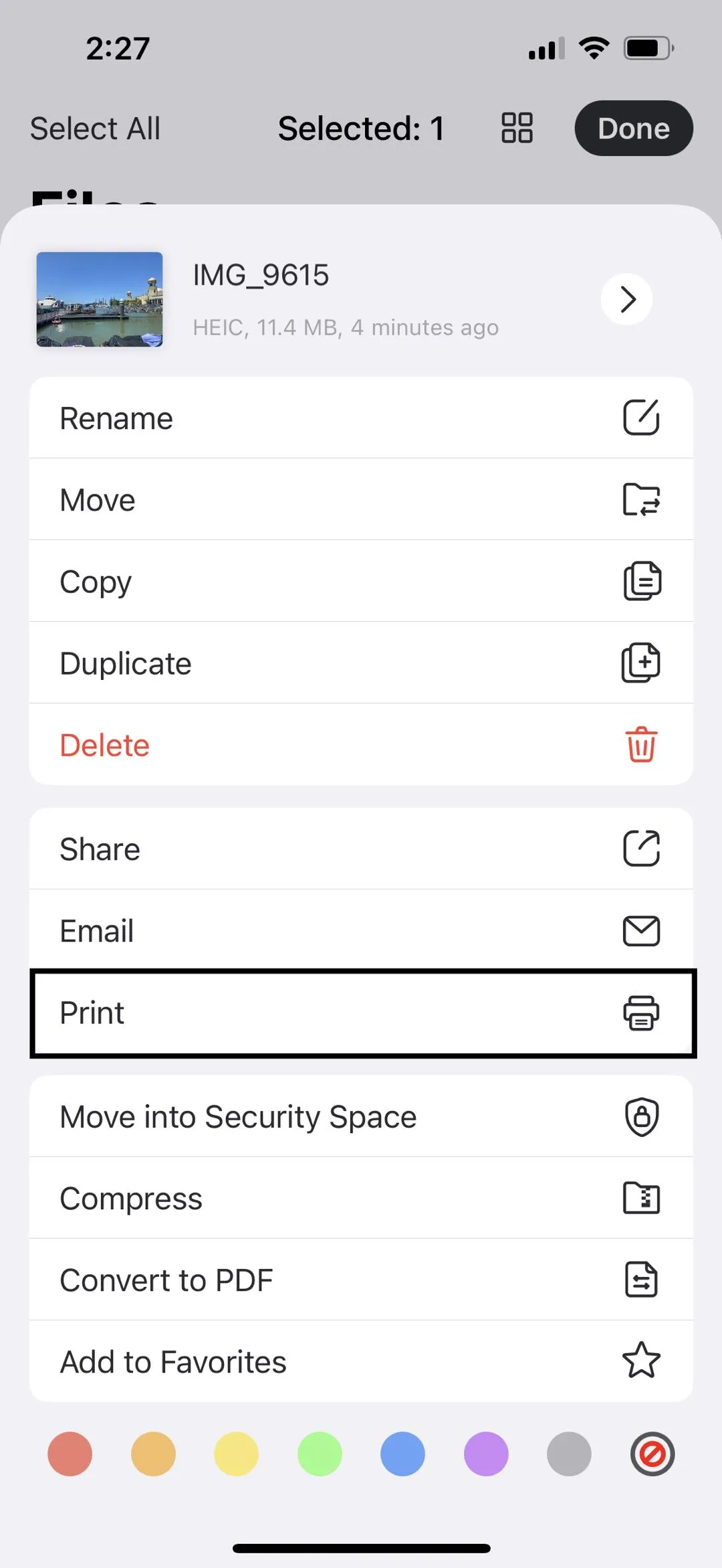 Comment transformer une photo en PDF sur iPhone