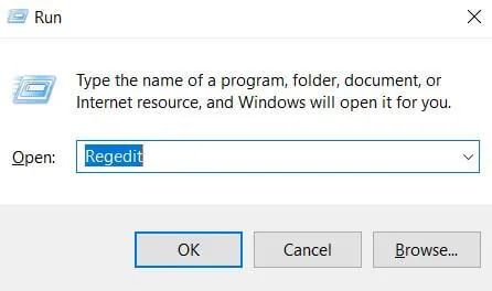 Regedit 명령