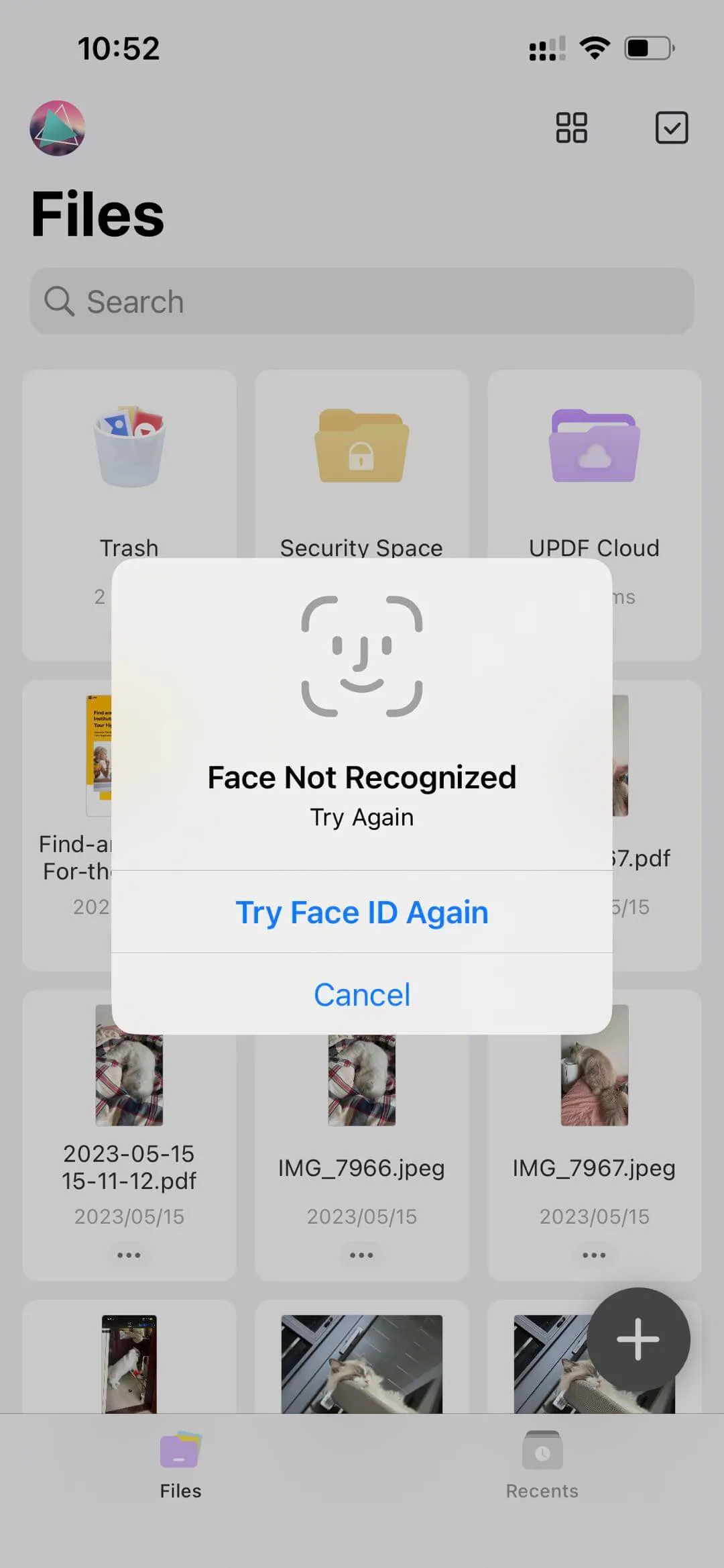 enter face id