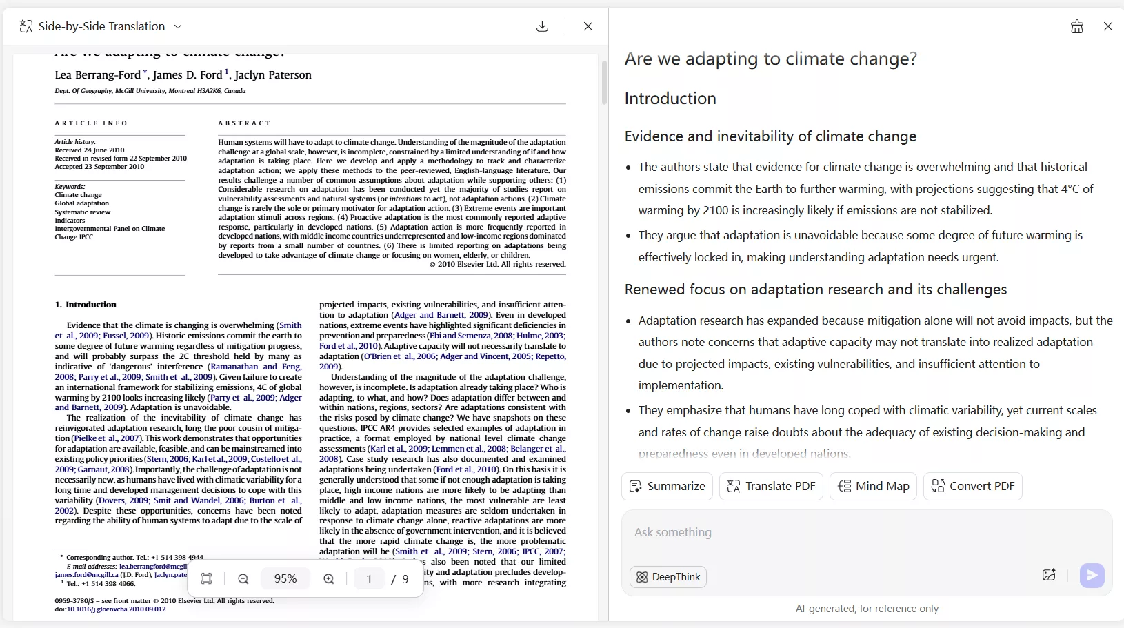 summaries generated research and standard pdf
