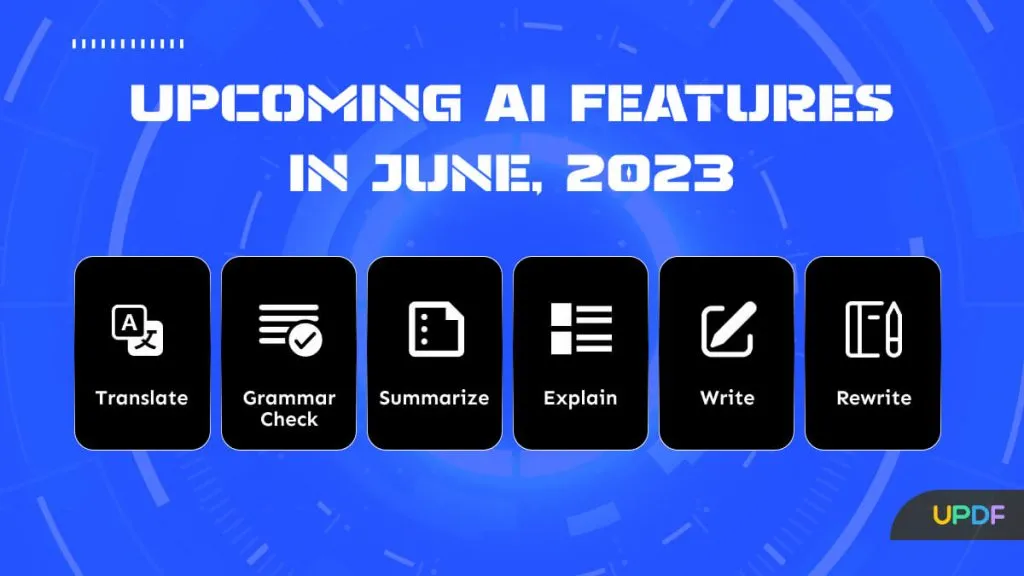 upcoming ai features with updf