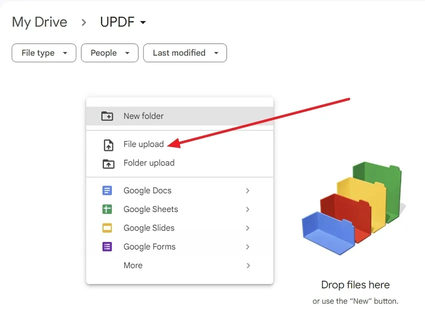 Excel에 체크박스를 추가하려면 Excel 파일을 Google Drive에 업로드하세요.