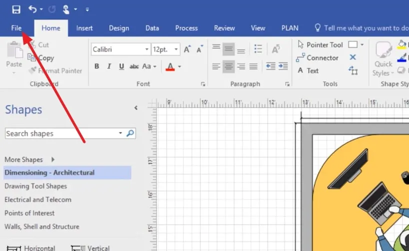 vsdx a pdf visio archivo