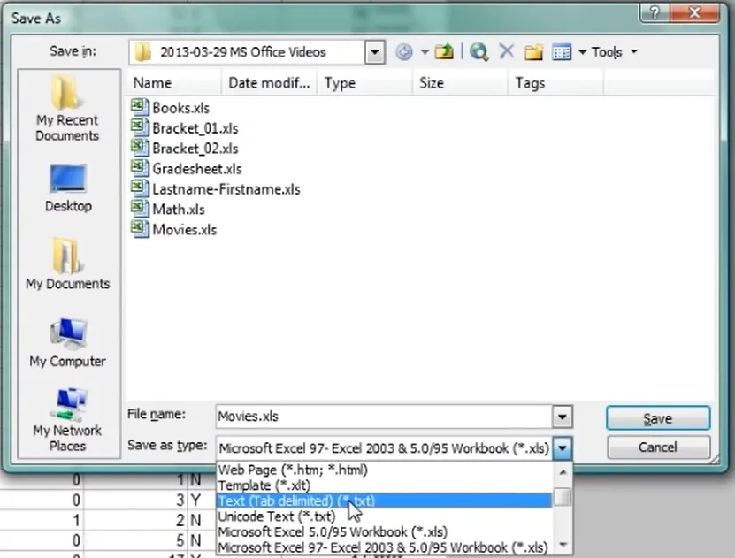 How to Convert Excel to TXT Via Microsoft Excel