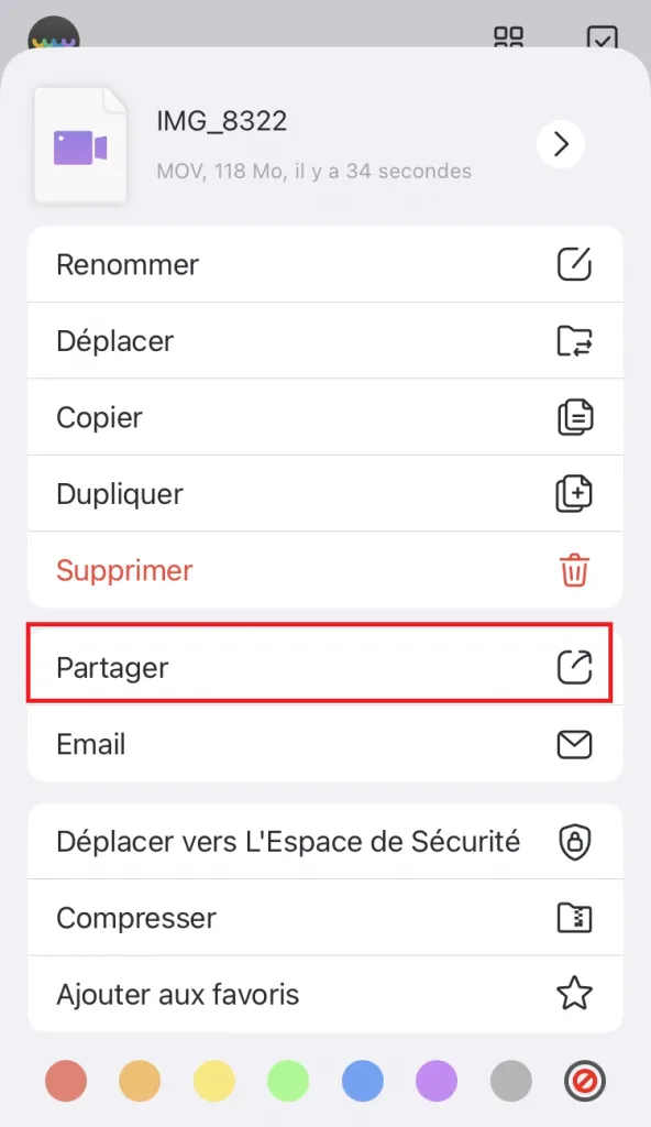 baisser la qualité d une video iphone