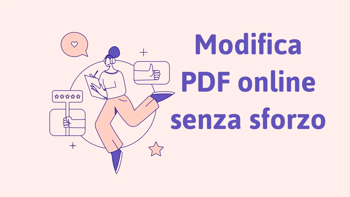 Un modo semplice per modificare PDF online