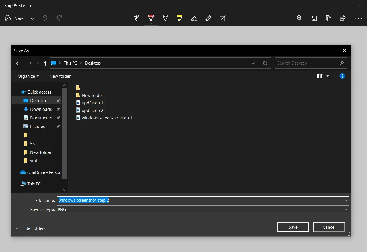 Ouvrir la capture et l'enregistrer sur le PC