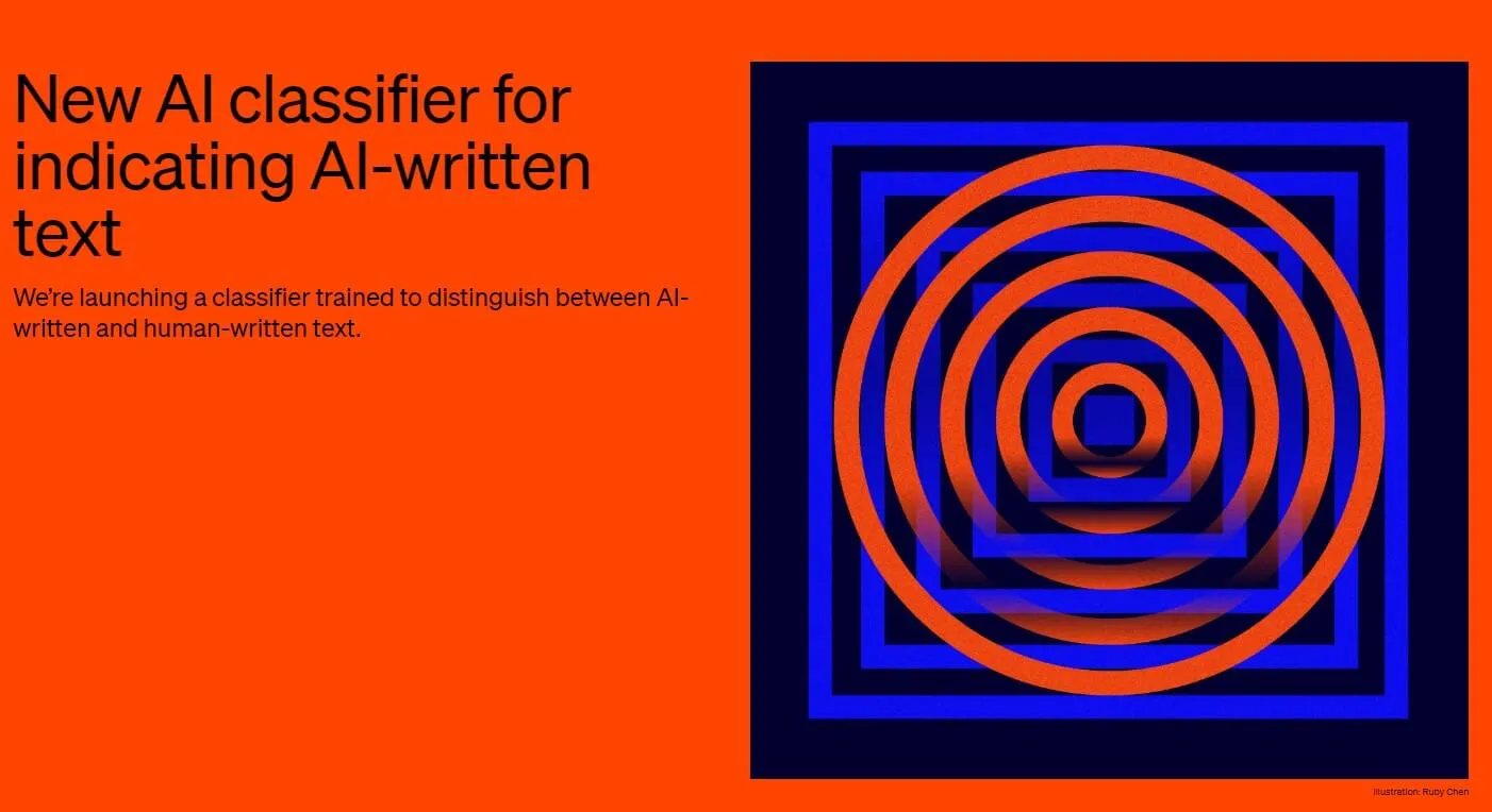OpenAI's AI Text Classifier chatgpt チェッカー