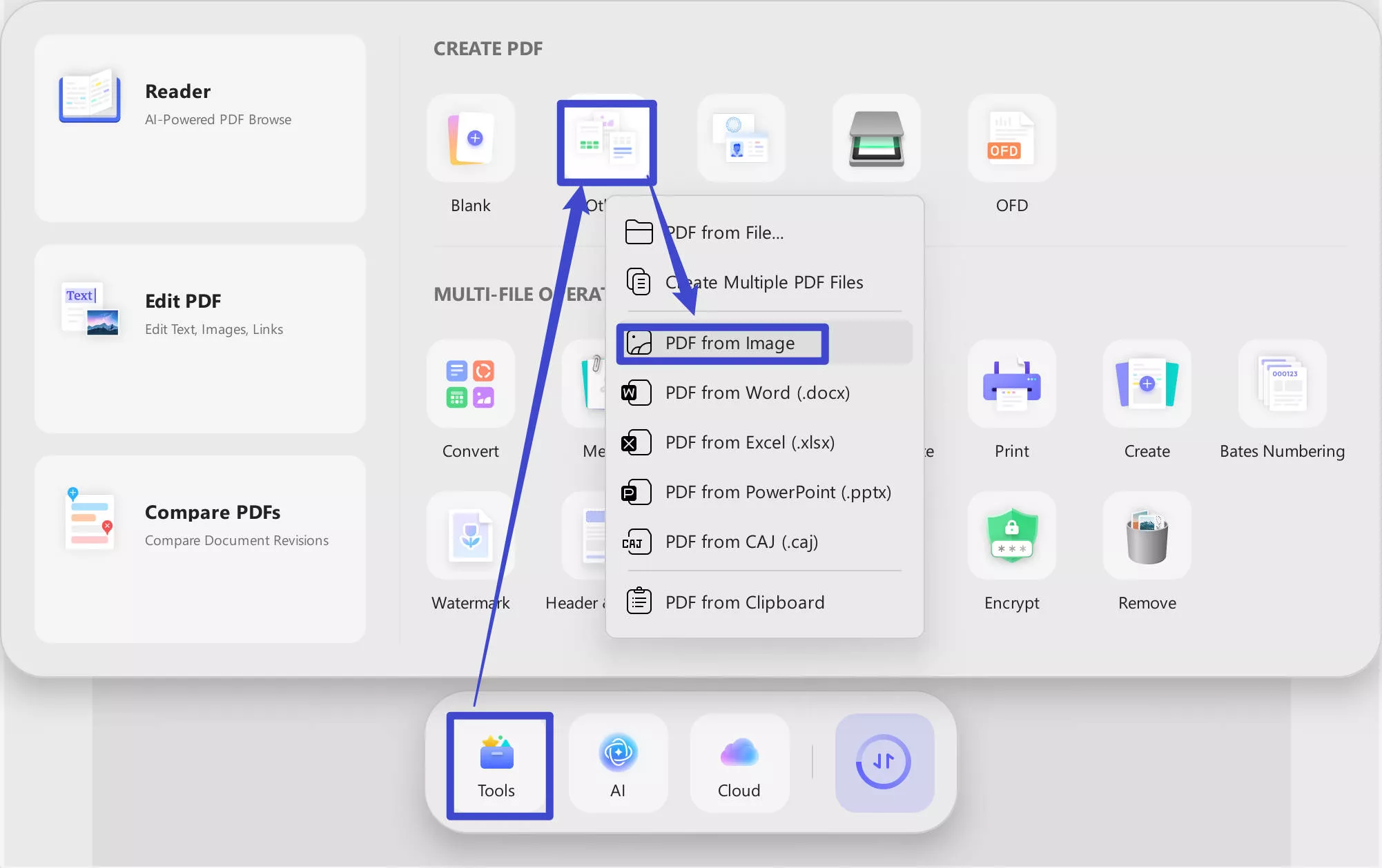 Create PDF from image to Convert Screenshot to PDF Via UPDF
