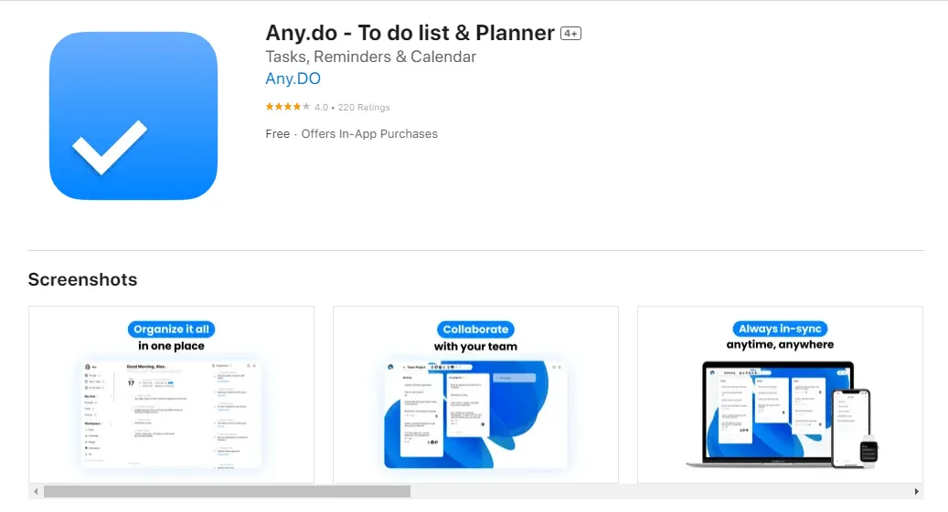 la mejor aplicación de planificación para mac anydo