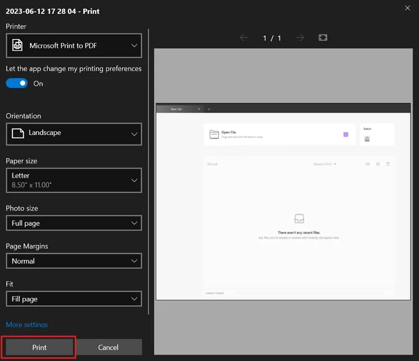 trasformare screenshot in pdf