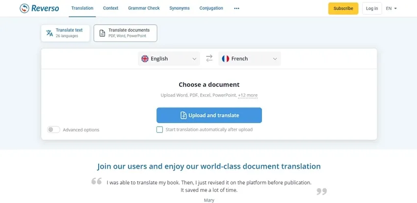 translate portuguese to english pdf upload the portuguese document reverso