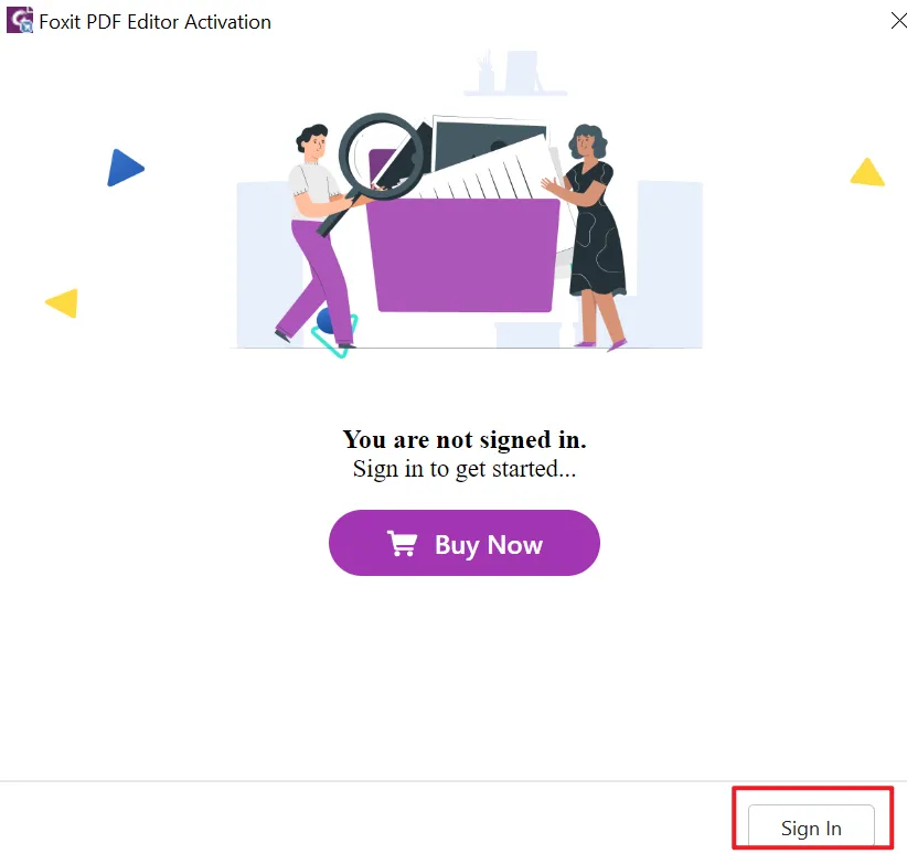 Run the Foxit Activation application