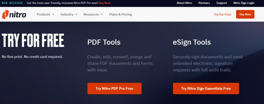 Seleccione una de las herramientas PDF y eSign en Nitro PDF