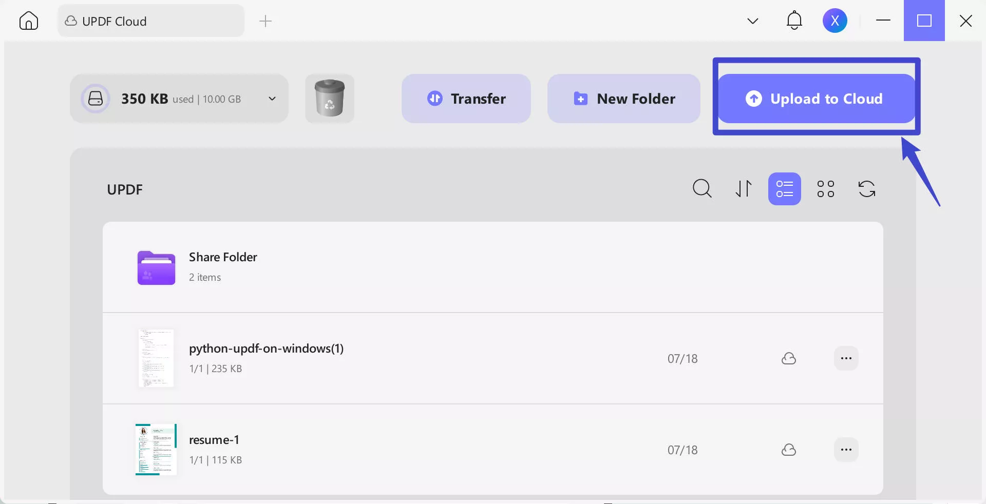 How to Transfer PDF Files from PC/Mac to Android Phone using UPDF Cloud