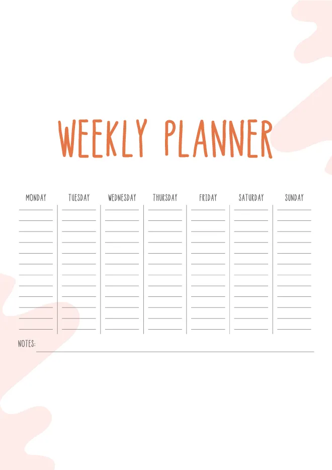 monthly planner pdf