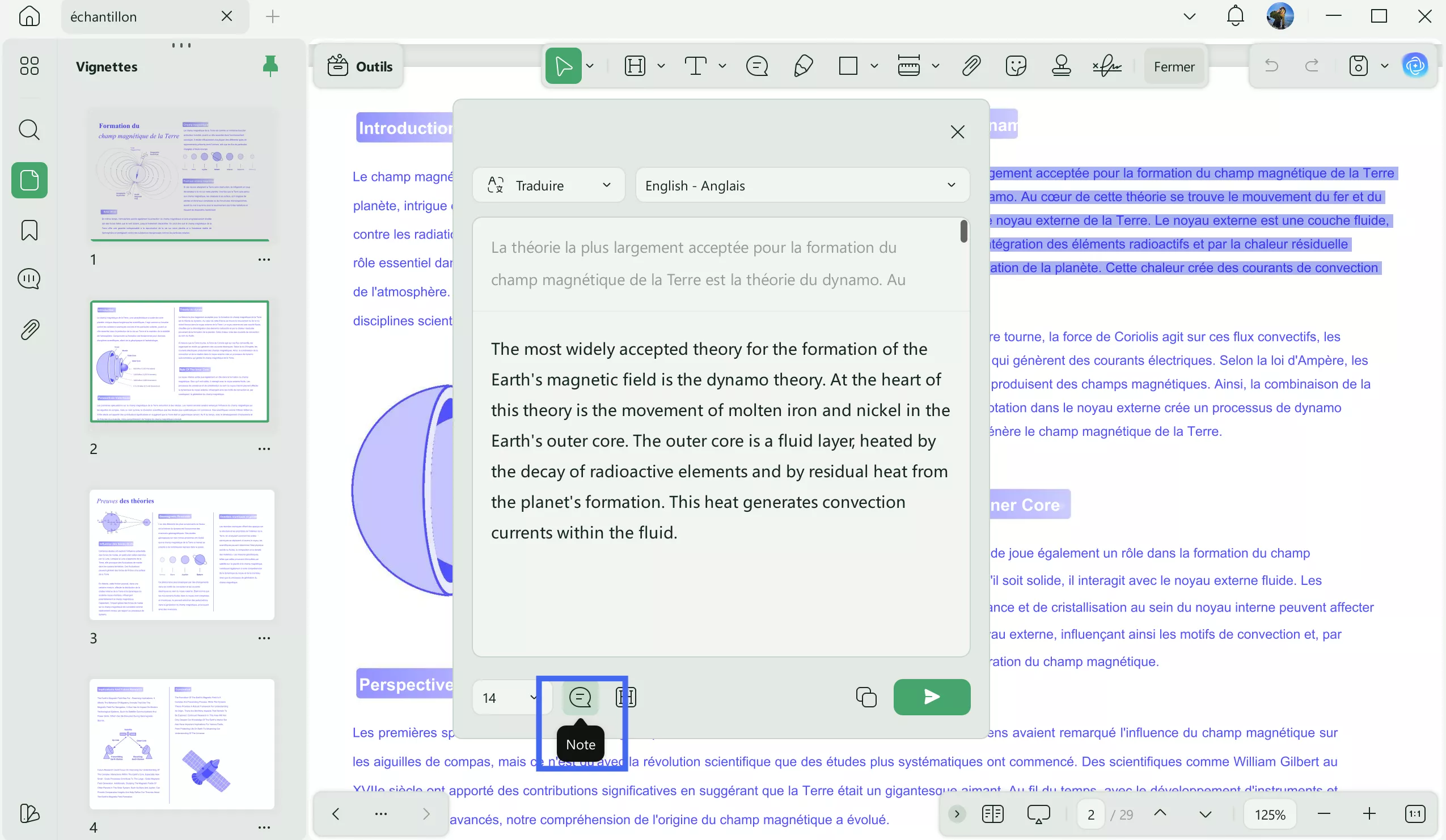 traduire pdf avec AI