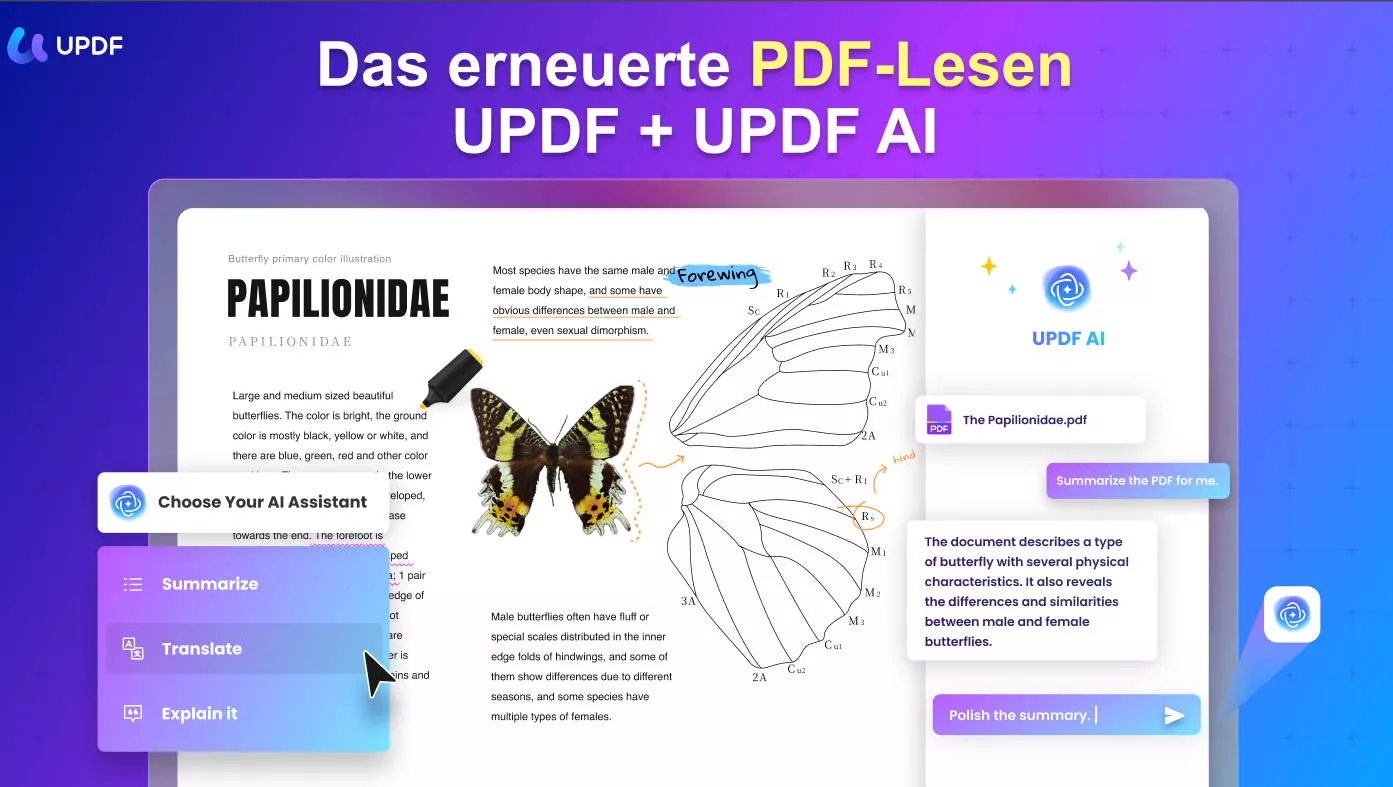 PDF lesen/anzeigen UPDF