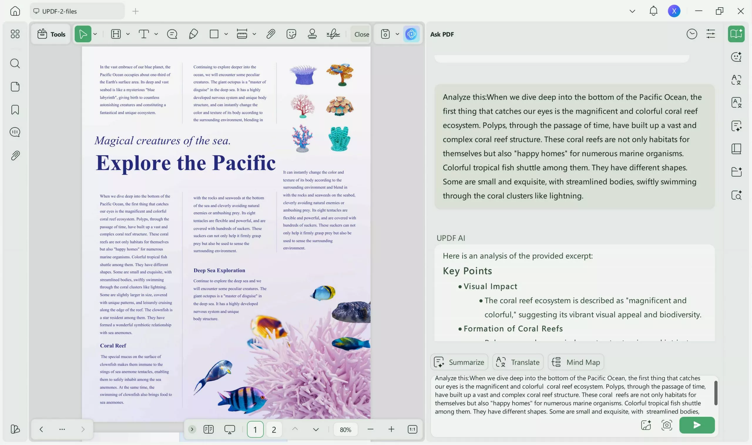 UPDF AI for document analysis