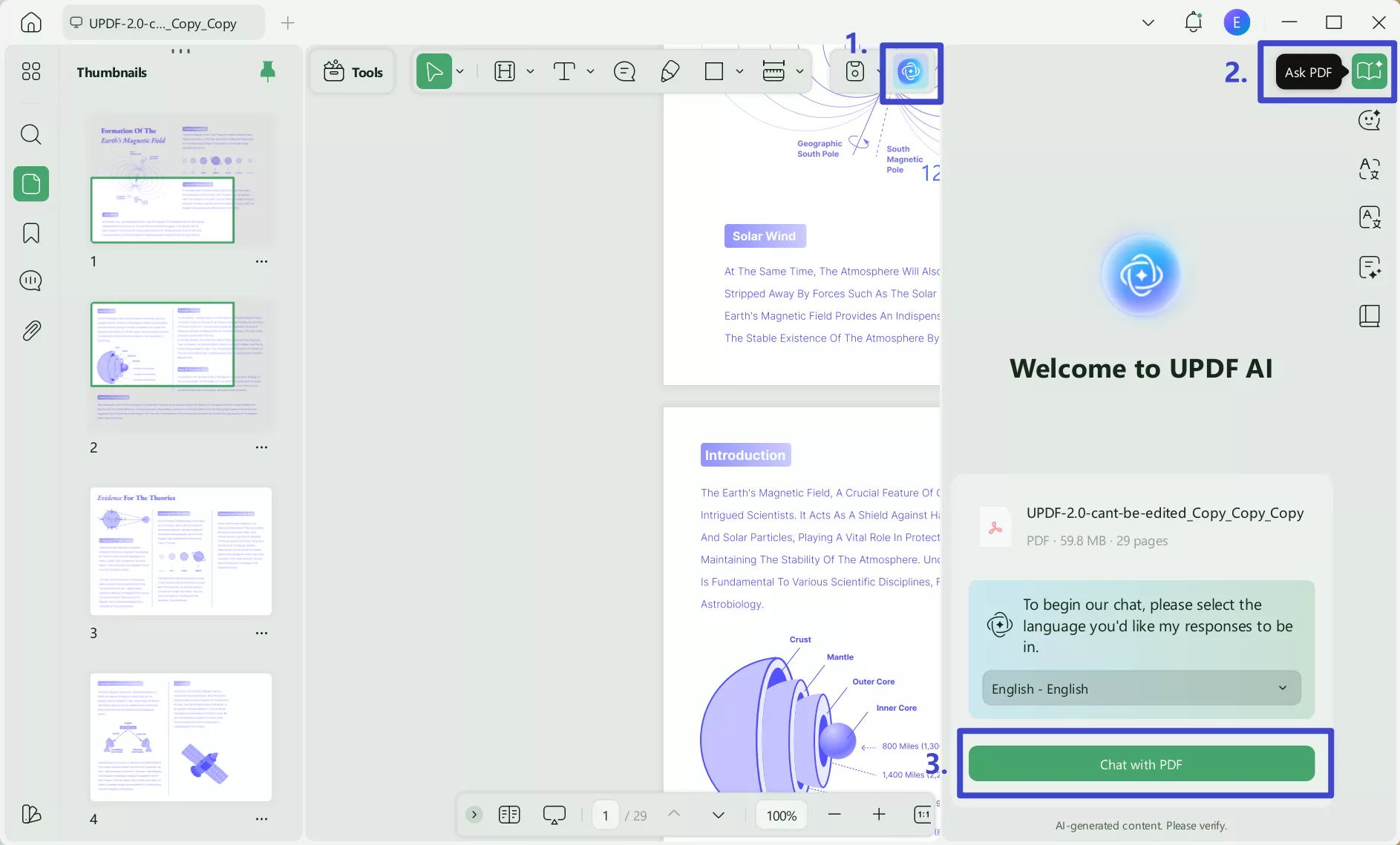 how to use ask your pdf in chatgpt updf ai